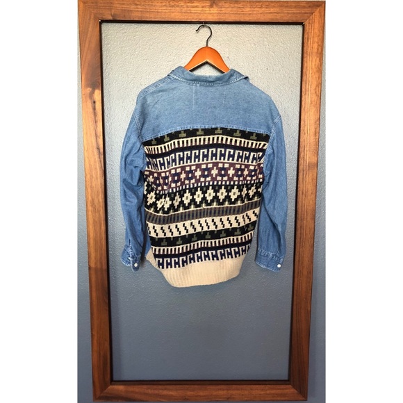 Urban Renewal Tops - Urban Renewal Chambray Western Shirt